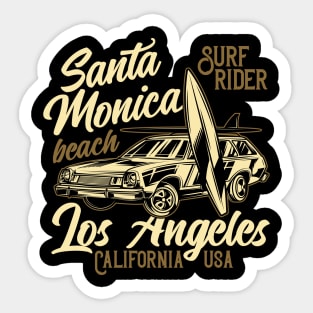 Santa monica surf rider Sticker